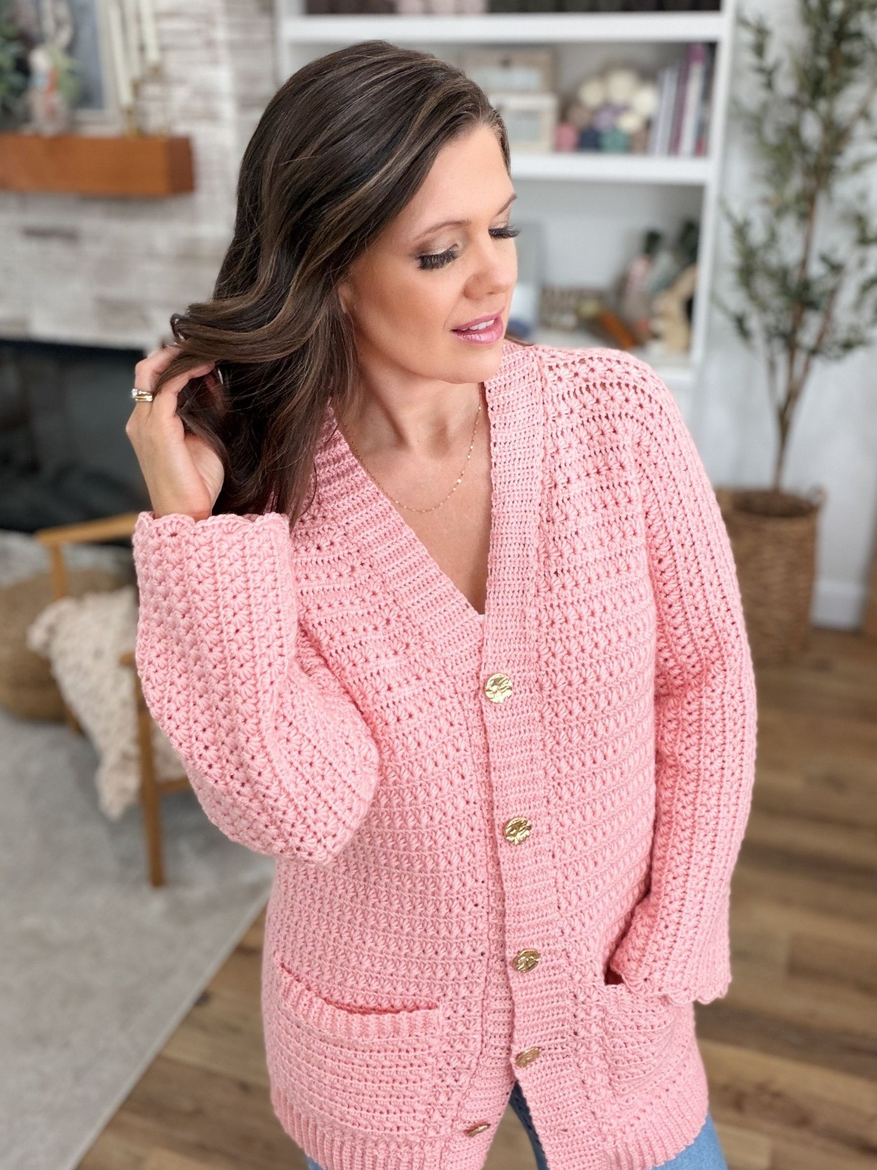Timeless Star Stitch Cardigan Crochet Pattern product image (2)