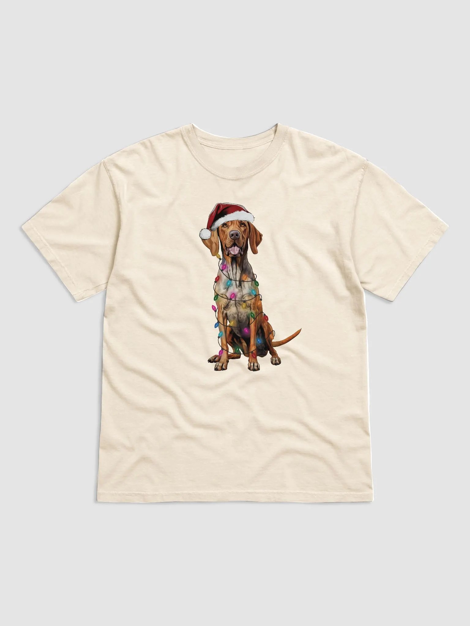 Funny Redtick Coonhound Christmas T-Shirt for Coonhound Paw-rents product image (19)
