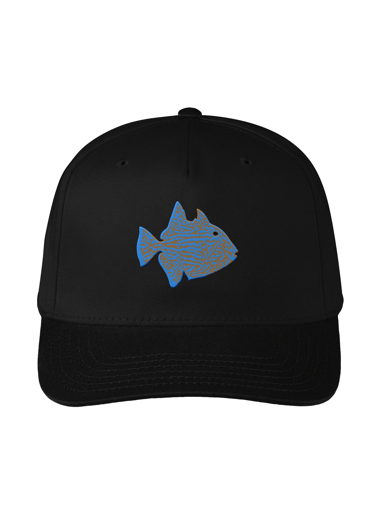 Blue-Lined Triggerfish Embroidered Baseball Cap | Reef Fish Hat for Saltwater Aquarium Lovers product image (1)