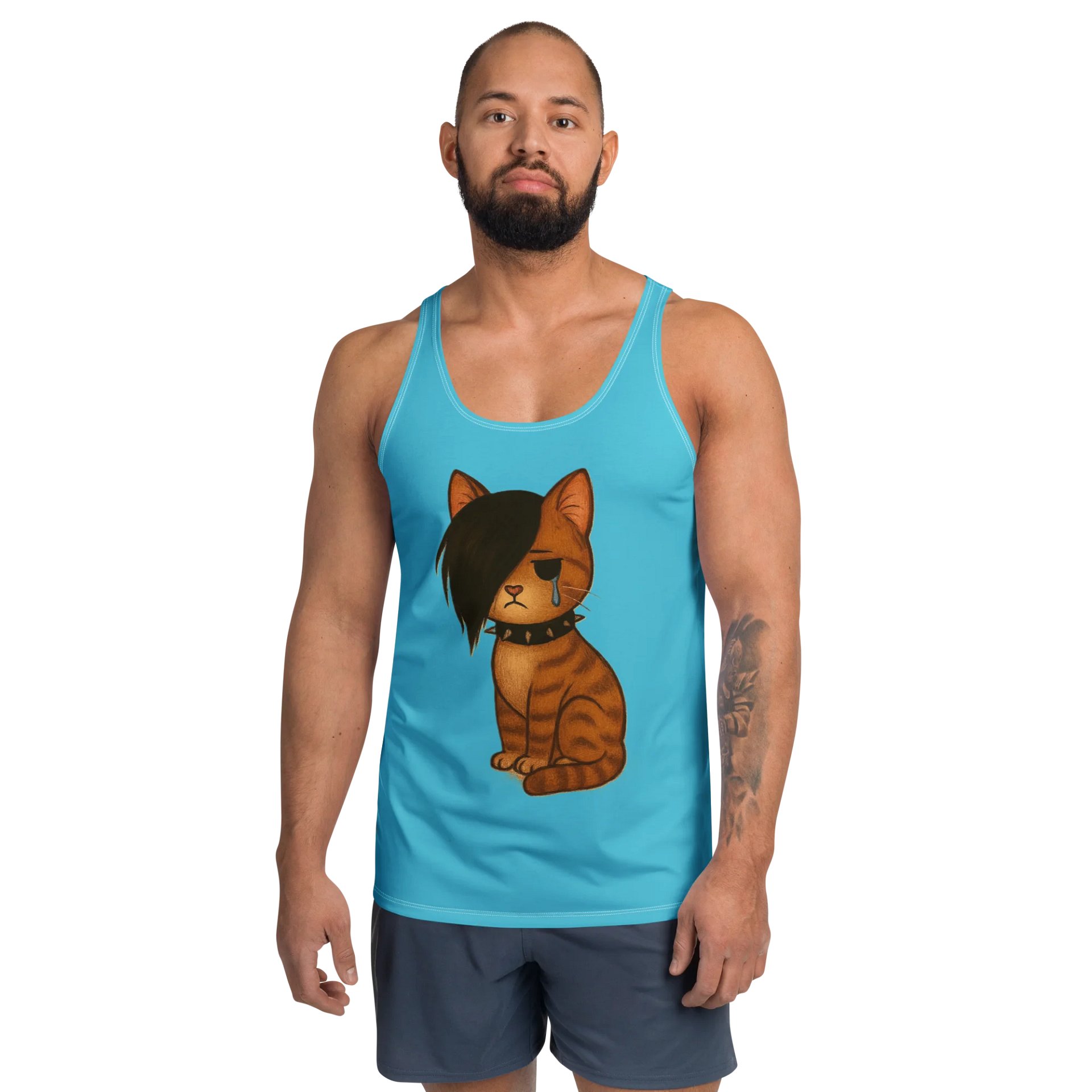 Emo Cat Canvas All-Over Tank Top product image (1)
