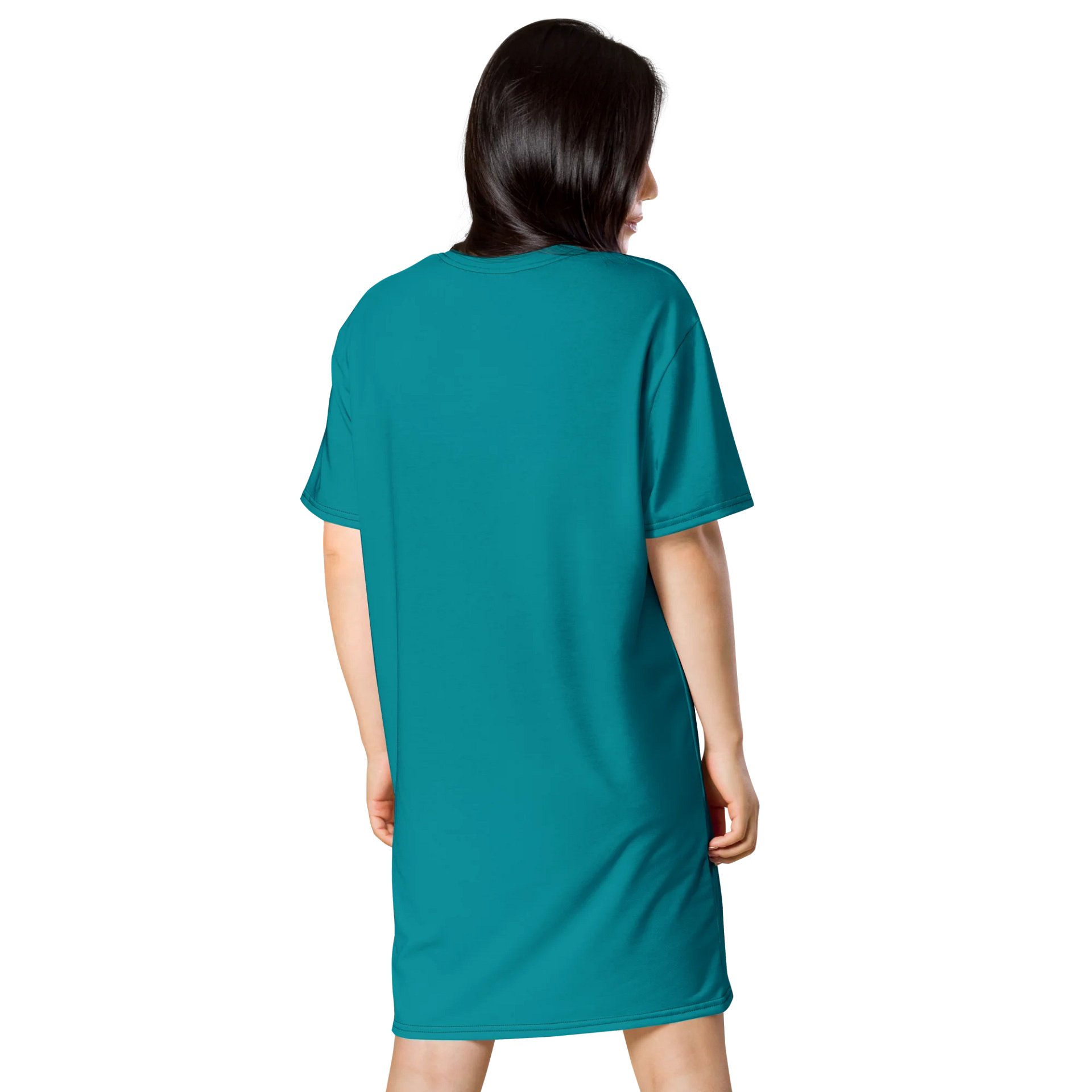 Oversized T-Shirt Dress - Vibrant Eastern Blue, Sizes 2XS-6XL product image (2)