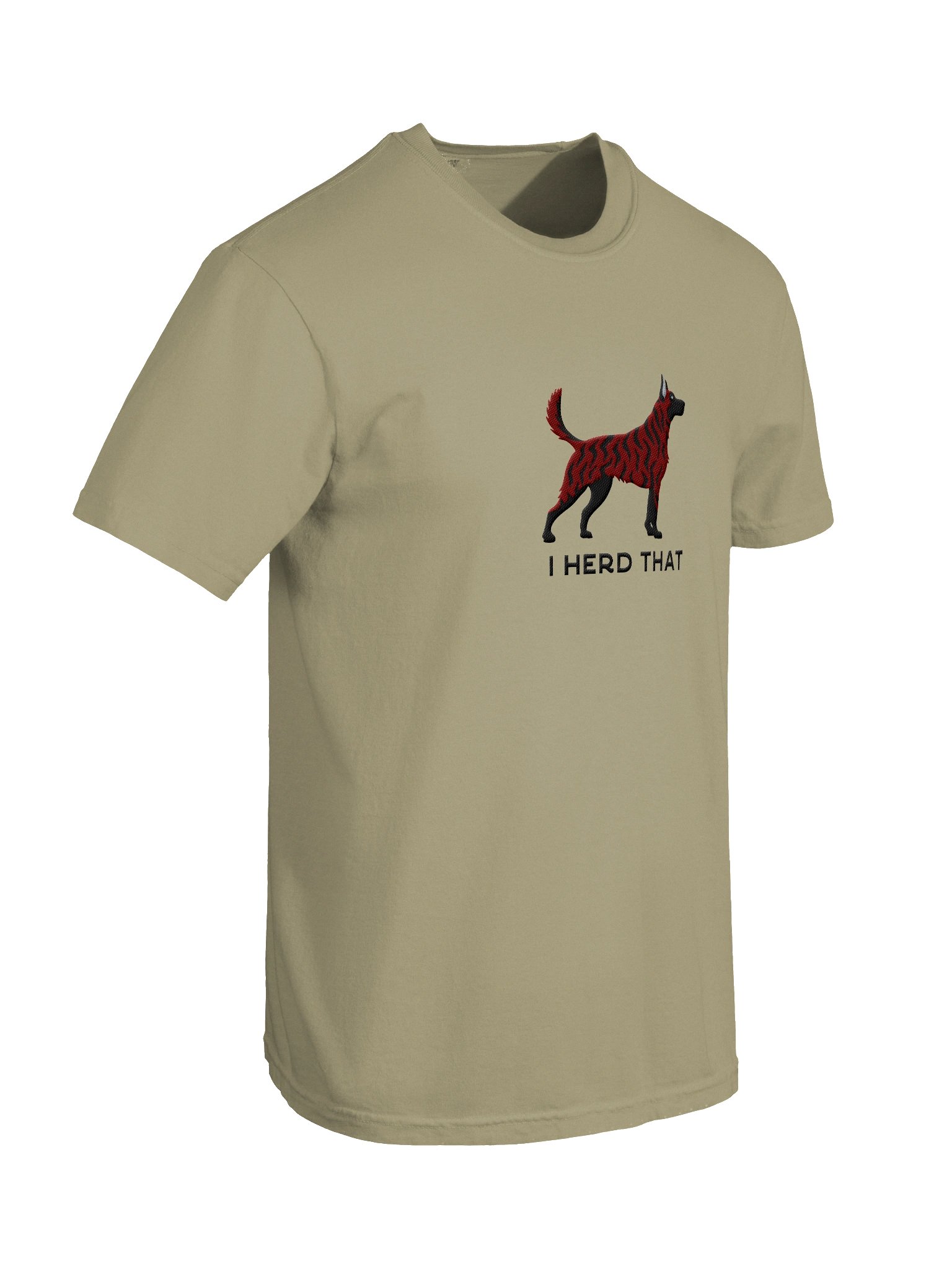 I Herd That T-Shirt(Embroidered) of a Dutch Shepherd(Red Brindle) product image (11)