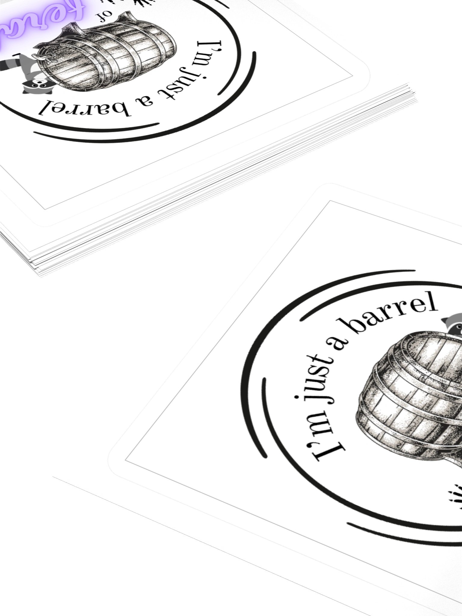 I’m Just a Barrel of Feral Kiss Cut Sticker product image (8)