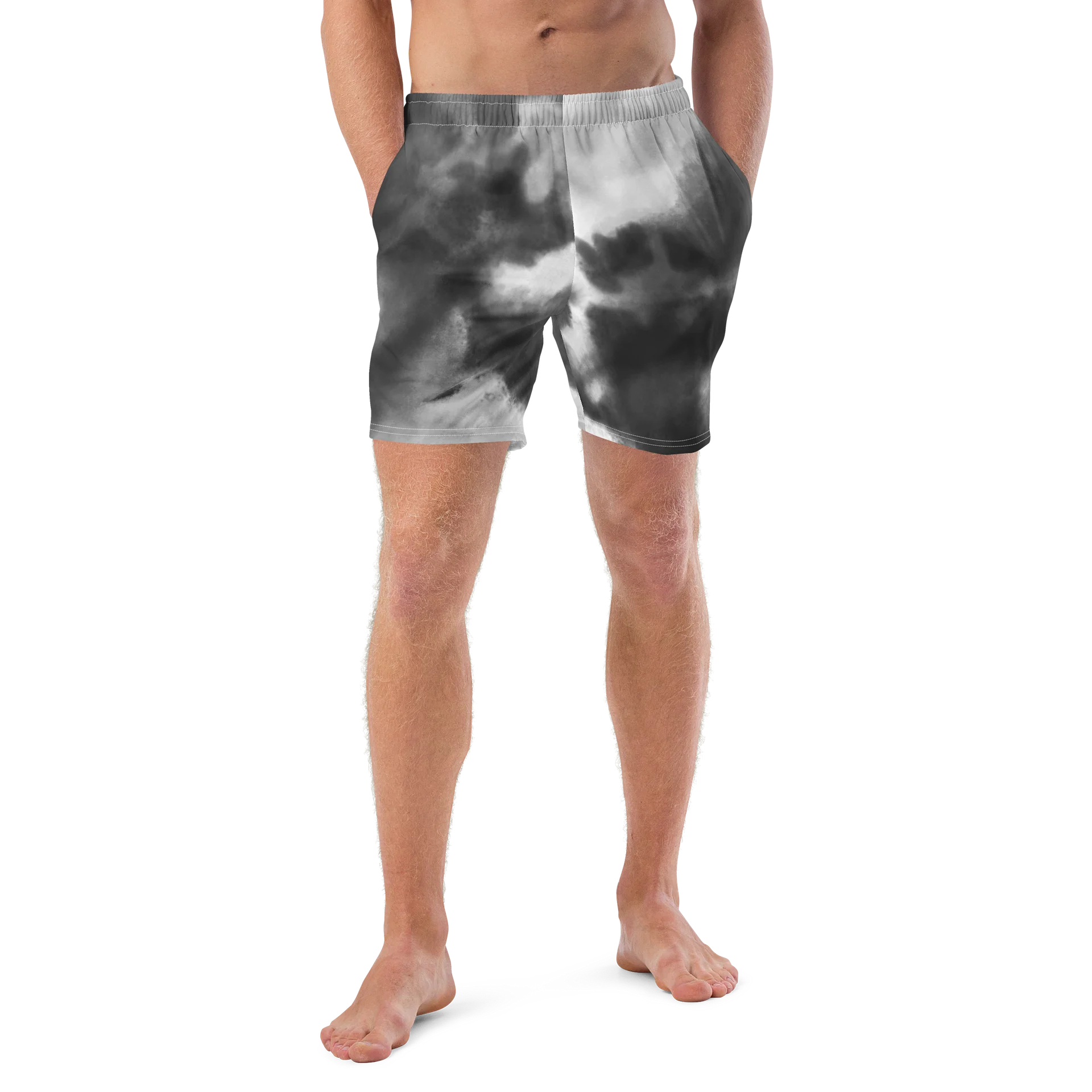 His House Mens Swimsuit - B&W Tie Dye product image (4)
