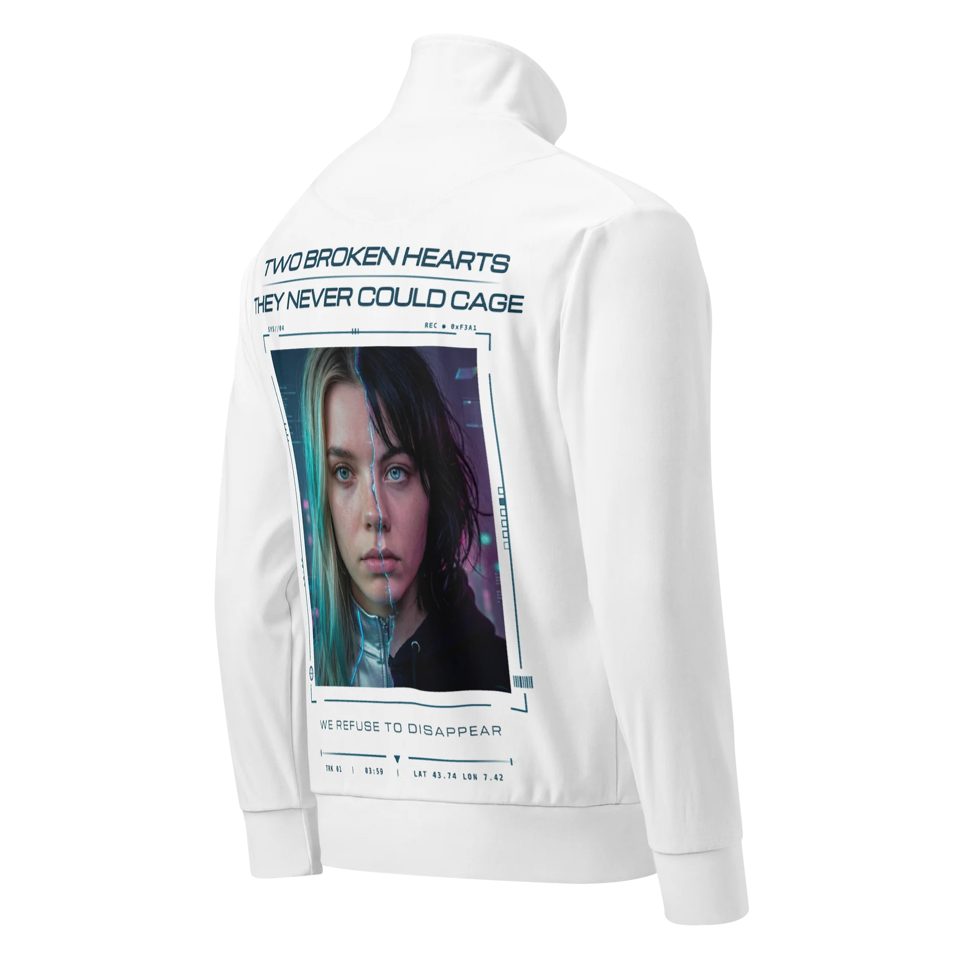 We Refuse To Disappear: Rebel + Teal Track Jacket product image (2)