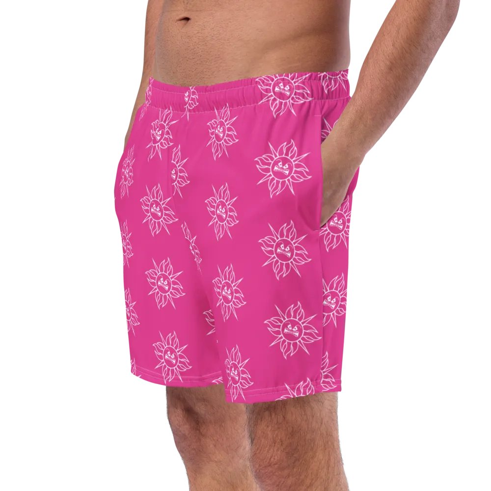 Summer Gamer Boys Swim Trunks (PINK) product image (4)