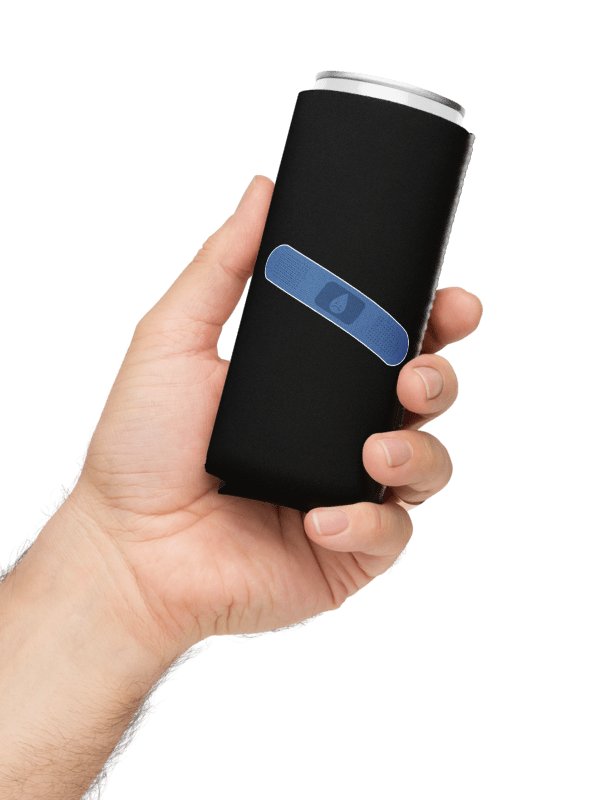 Severance Lumon Band-Aid Can Cooler – Minimalist Thriller Coozie for Apple TV Fans product image (1)