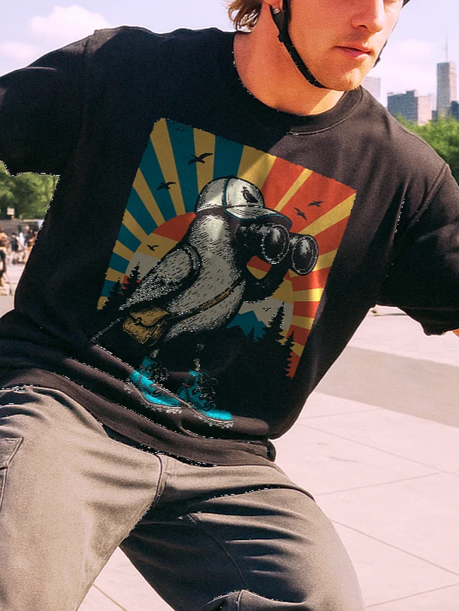 Bird Nerd Shirt Retro Birdwatching Ornithologist Birder Funny product image (2)