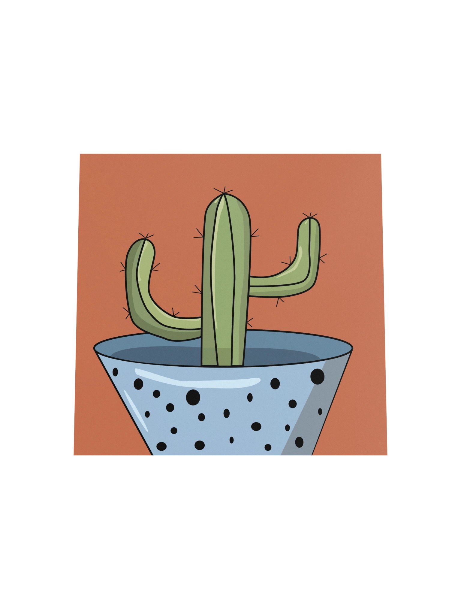 The Saguaro Design - "Free Hugs" Cactus Archival Poster product image (5)