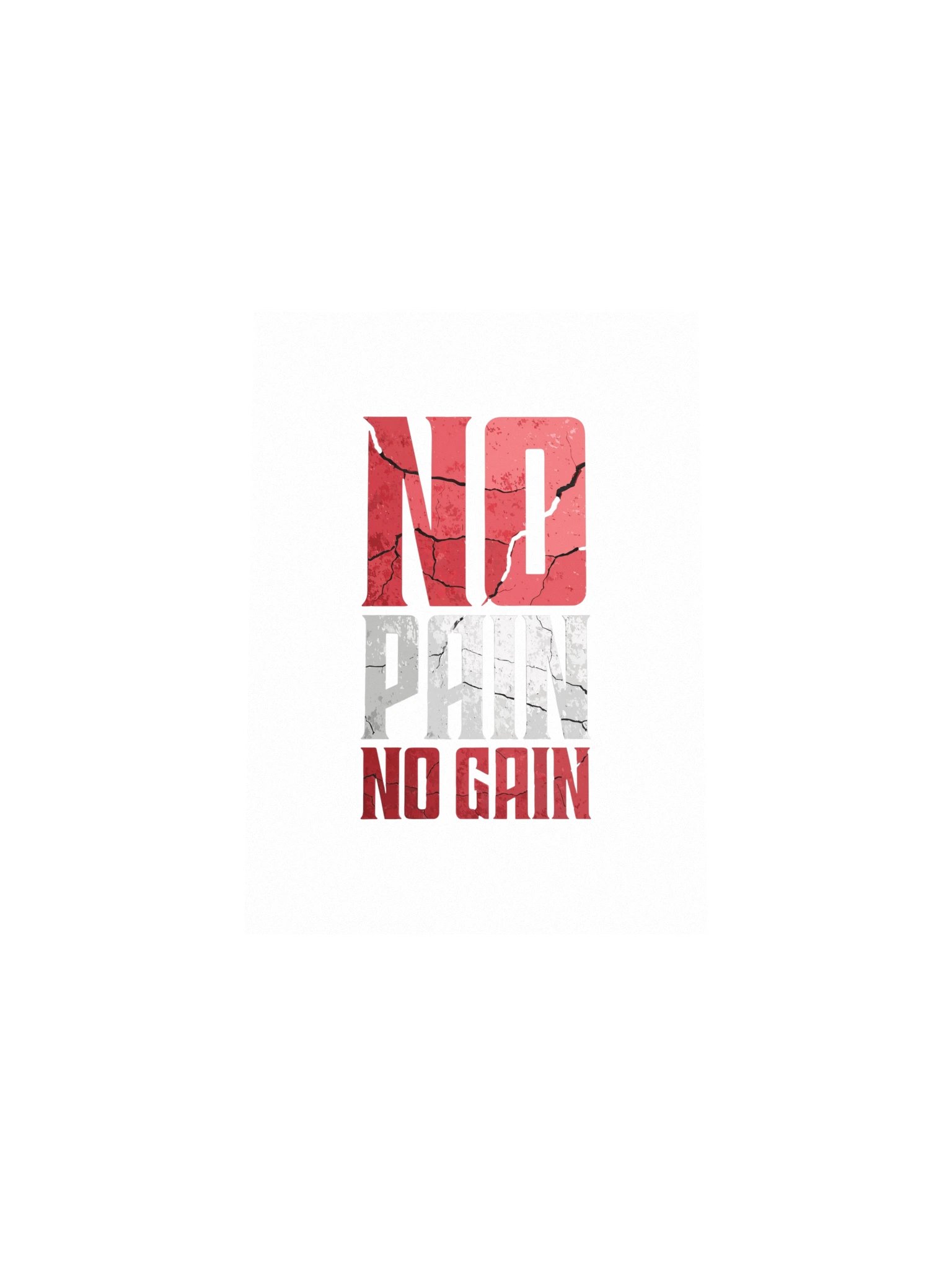 No Pain No Gain Gym Poster – Motivational Fitness Wall Art product image (4)