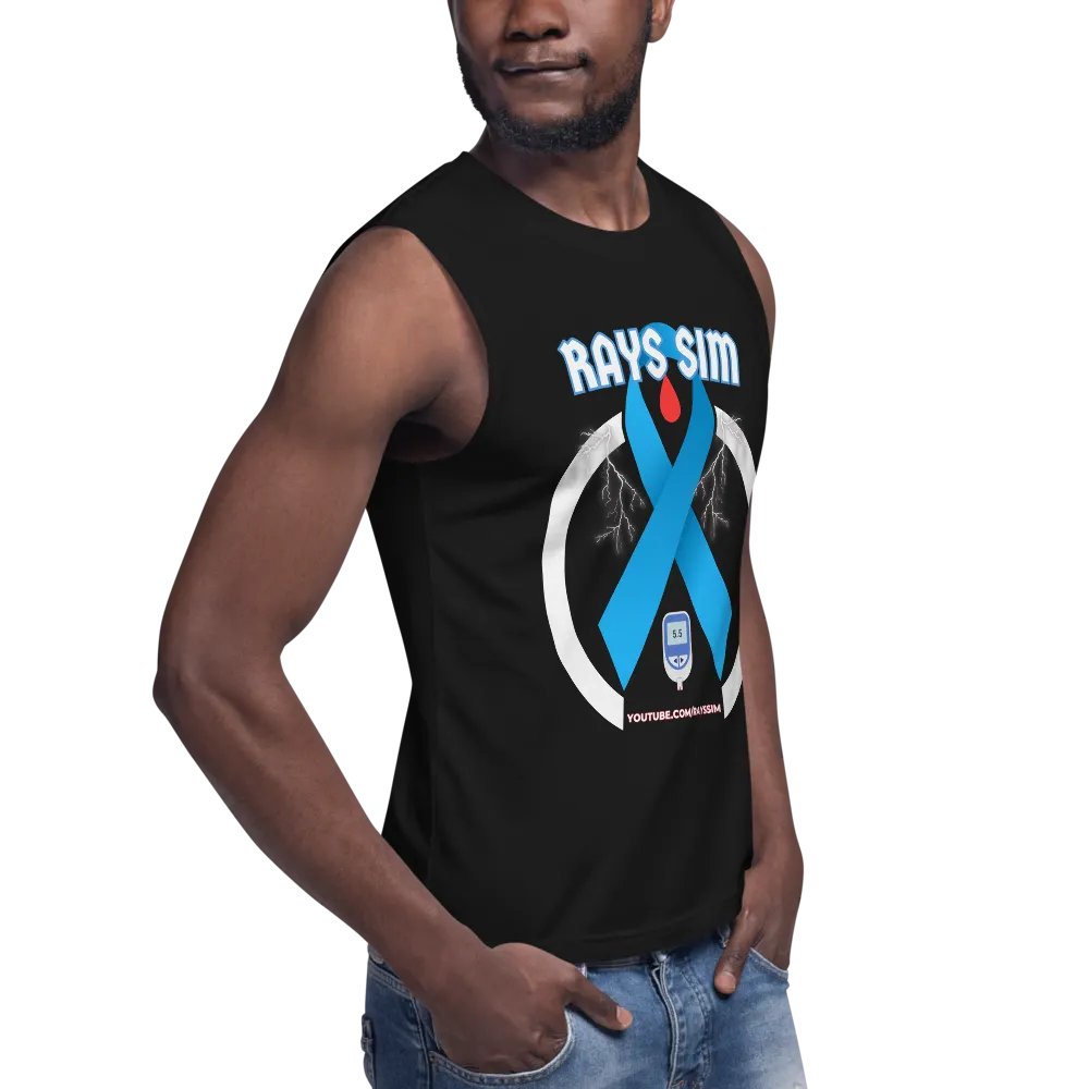 RAYS SIM Awareness Emblem Muscle Tank product image (8)