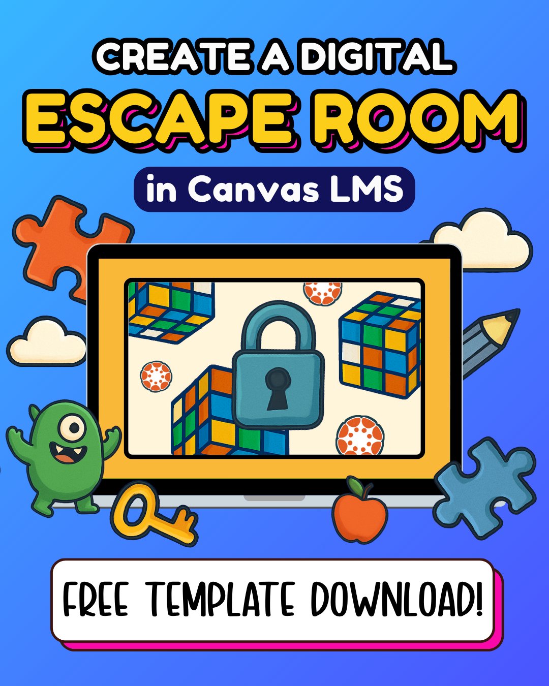 Canvas Digital Escape Room Template 🎮✨ product image (1)