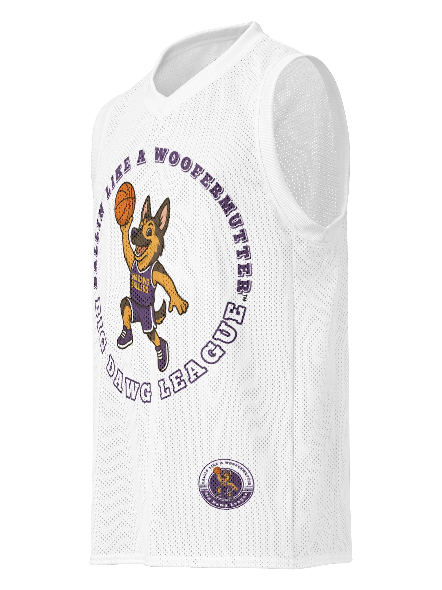 German Shepherd Ballin Like A WooferMutter™ Premium Basketball Jersey product image (2)