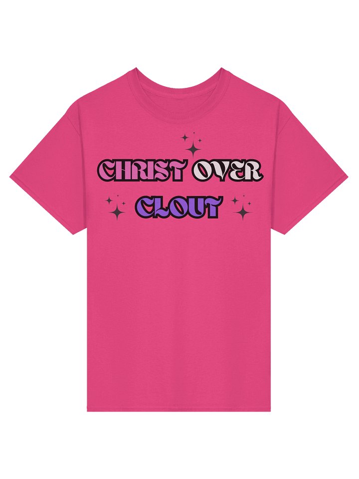 Christ Over Clout Christian T Shirt Faith Based Apparel Bold Kingdom Statement Christian Clothing product image (1)