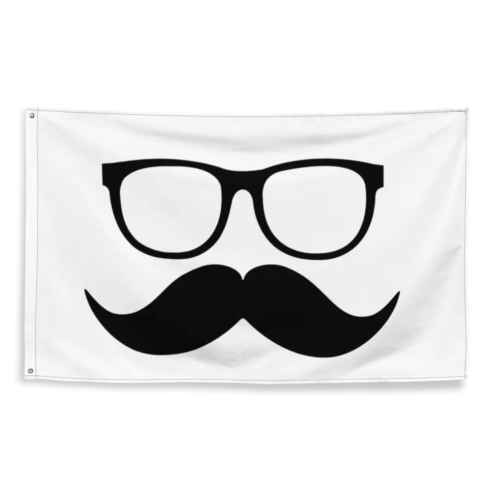 Black Moofstache Flag product image (2)