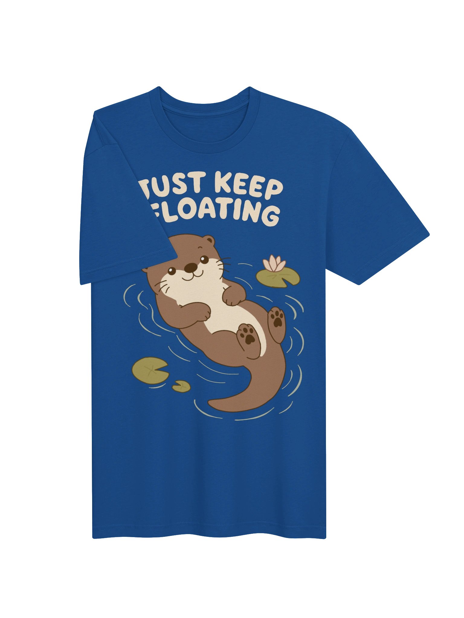 Just Keep Floating Otter Tee product image (3)