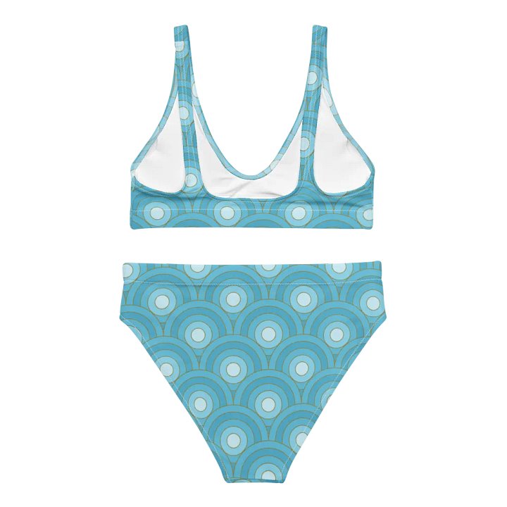Beautiful Retro Bullseye Pattern High Waisted Bikini product image (2)