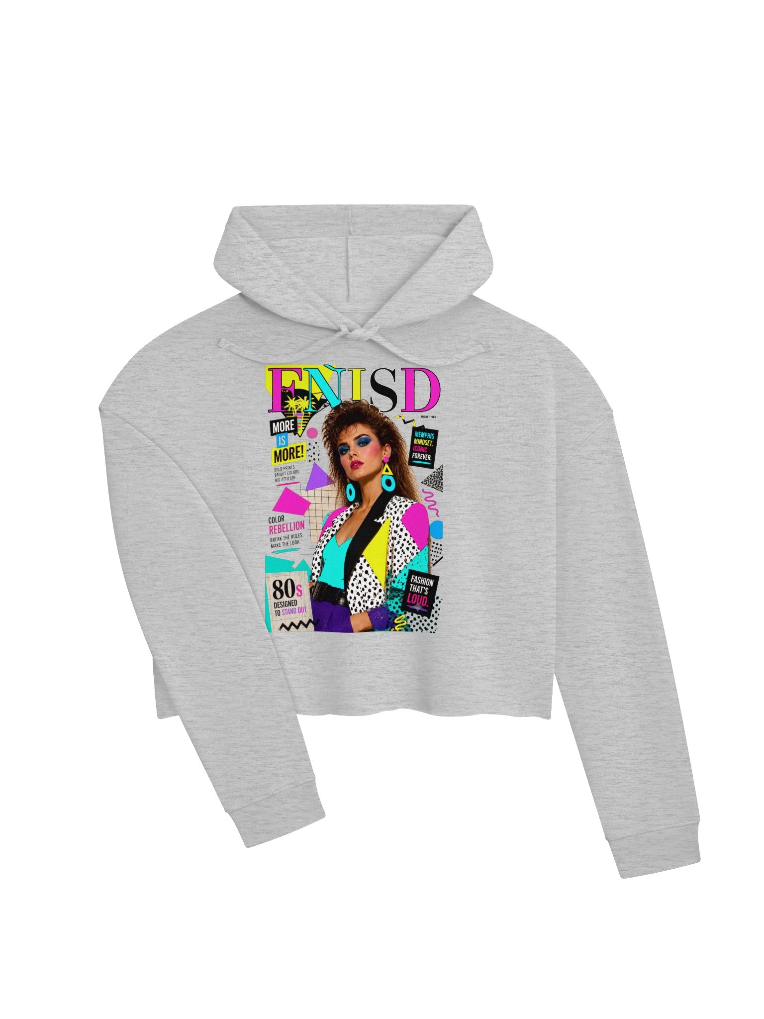 VOGUE 80s CROP HOODIE product image (2)