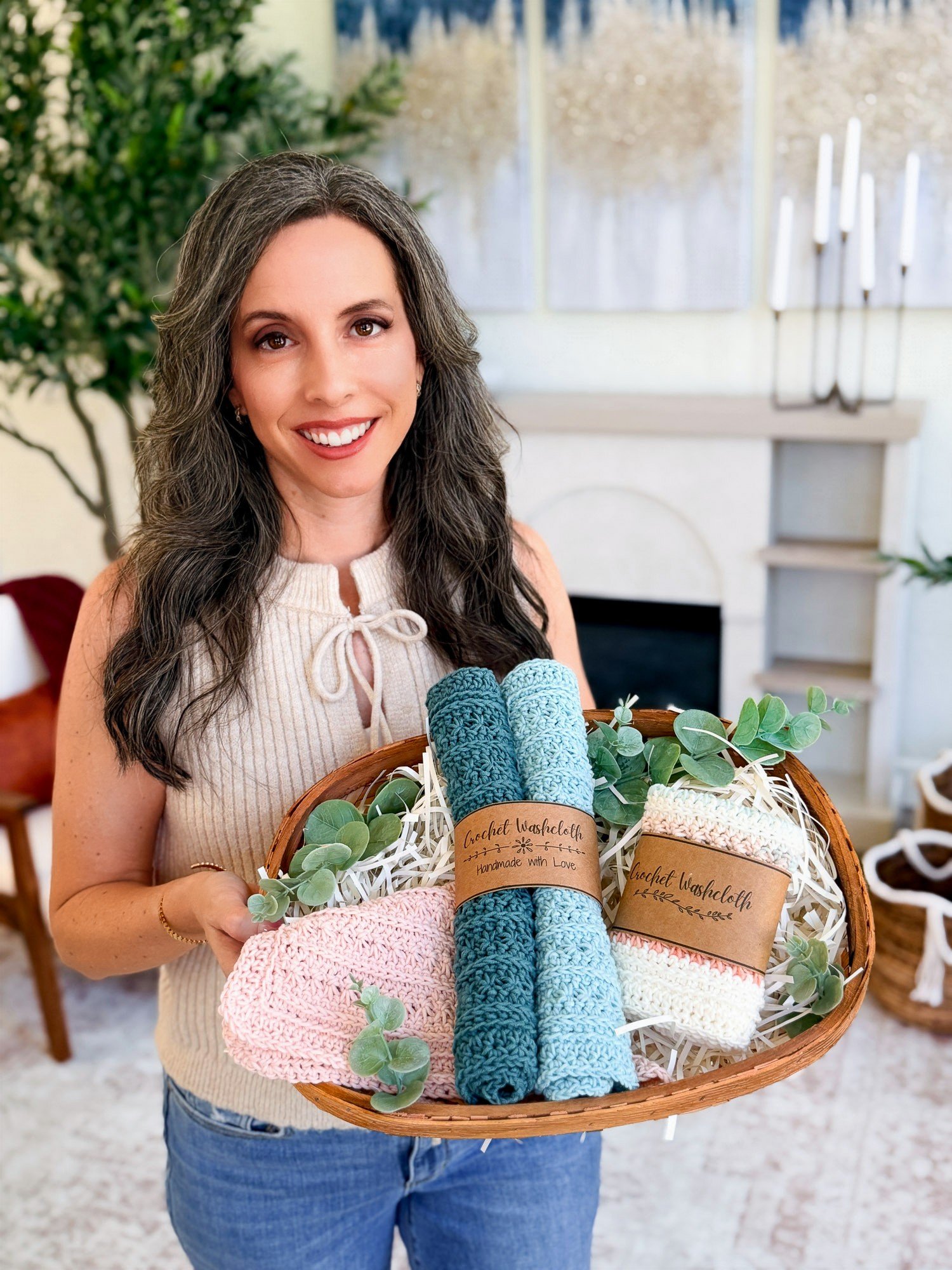 Petal Loop Stitch Crochet Home Collection (3 Patterns + Bonus Trivet) product image (8)