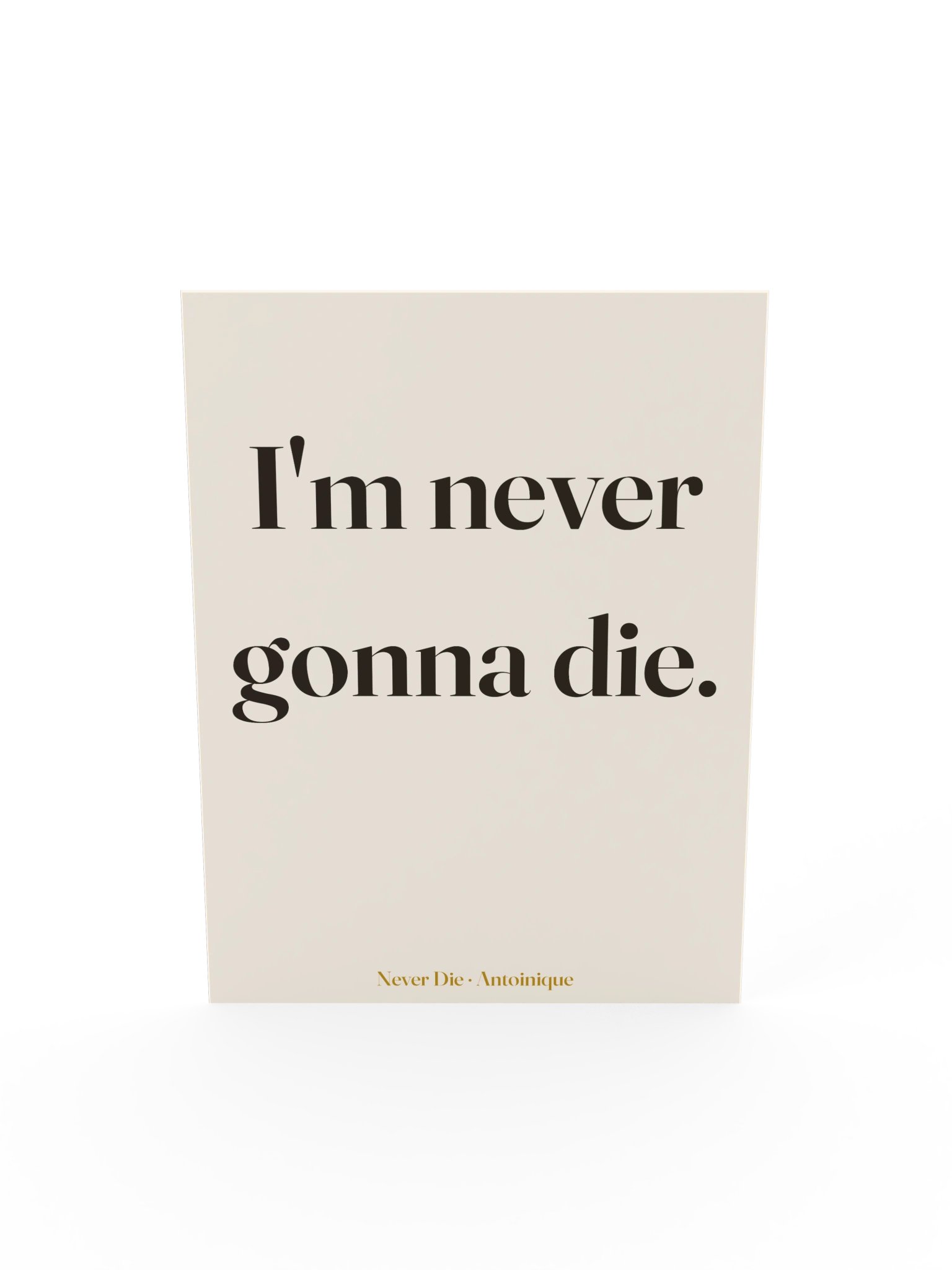 Never Die Lyric Art Print product image (5)