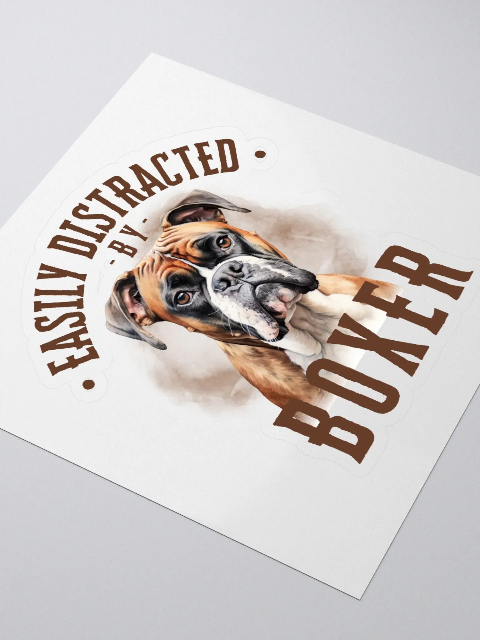 Easily Distracted By Boxer Sticker product image (3)