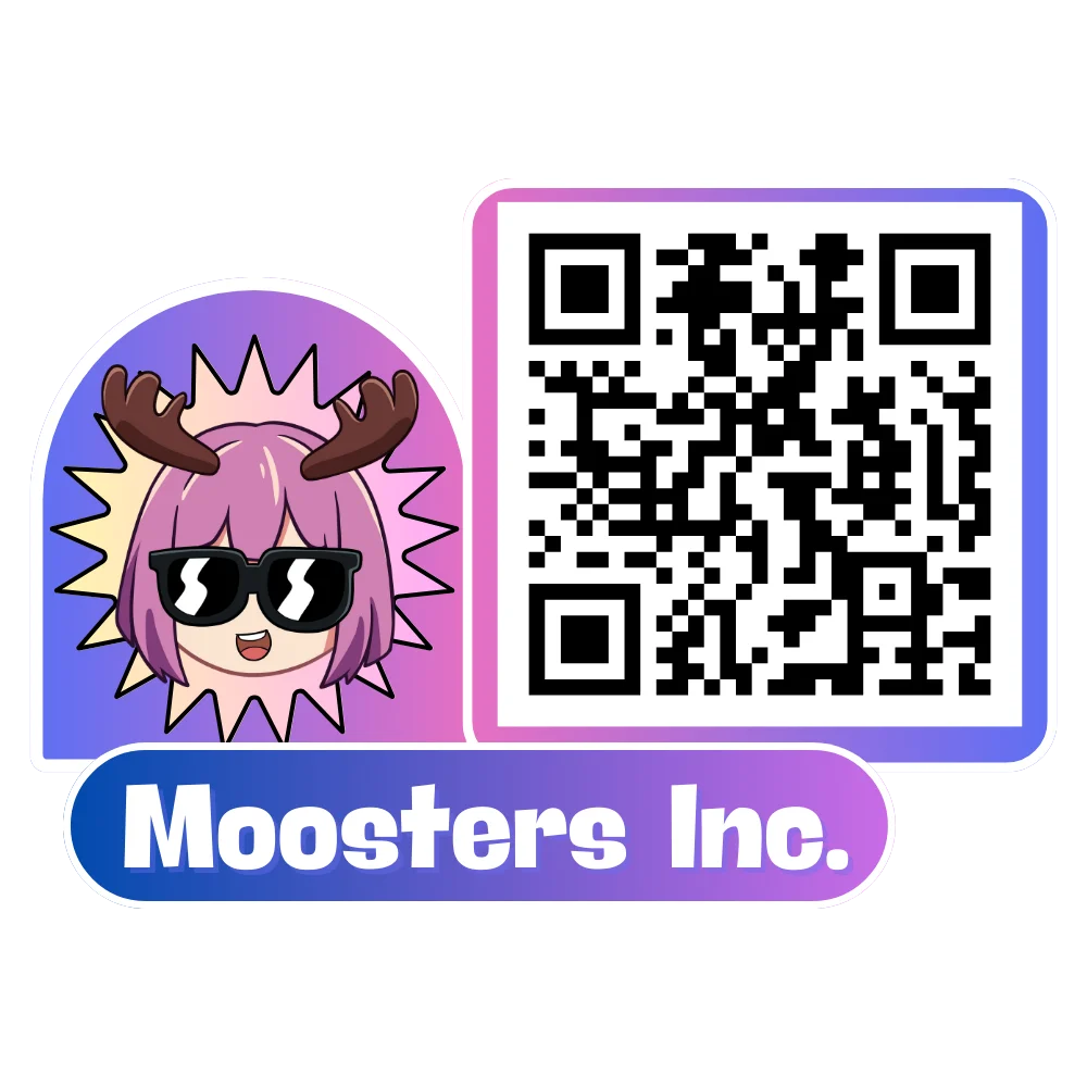 Moosters Inc. QR Code Stickers (Multiple, Small) product image (5)