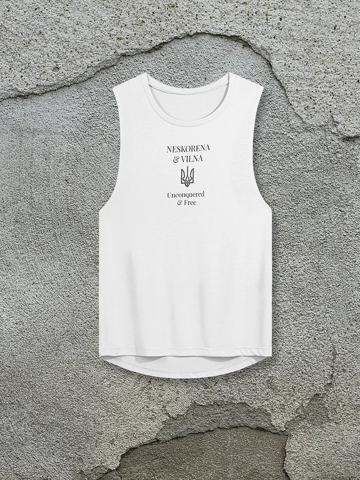 NESKORENA & VILNA Signature, printed, White tank-top product image (1)