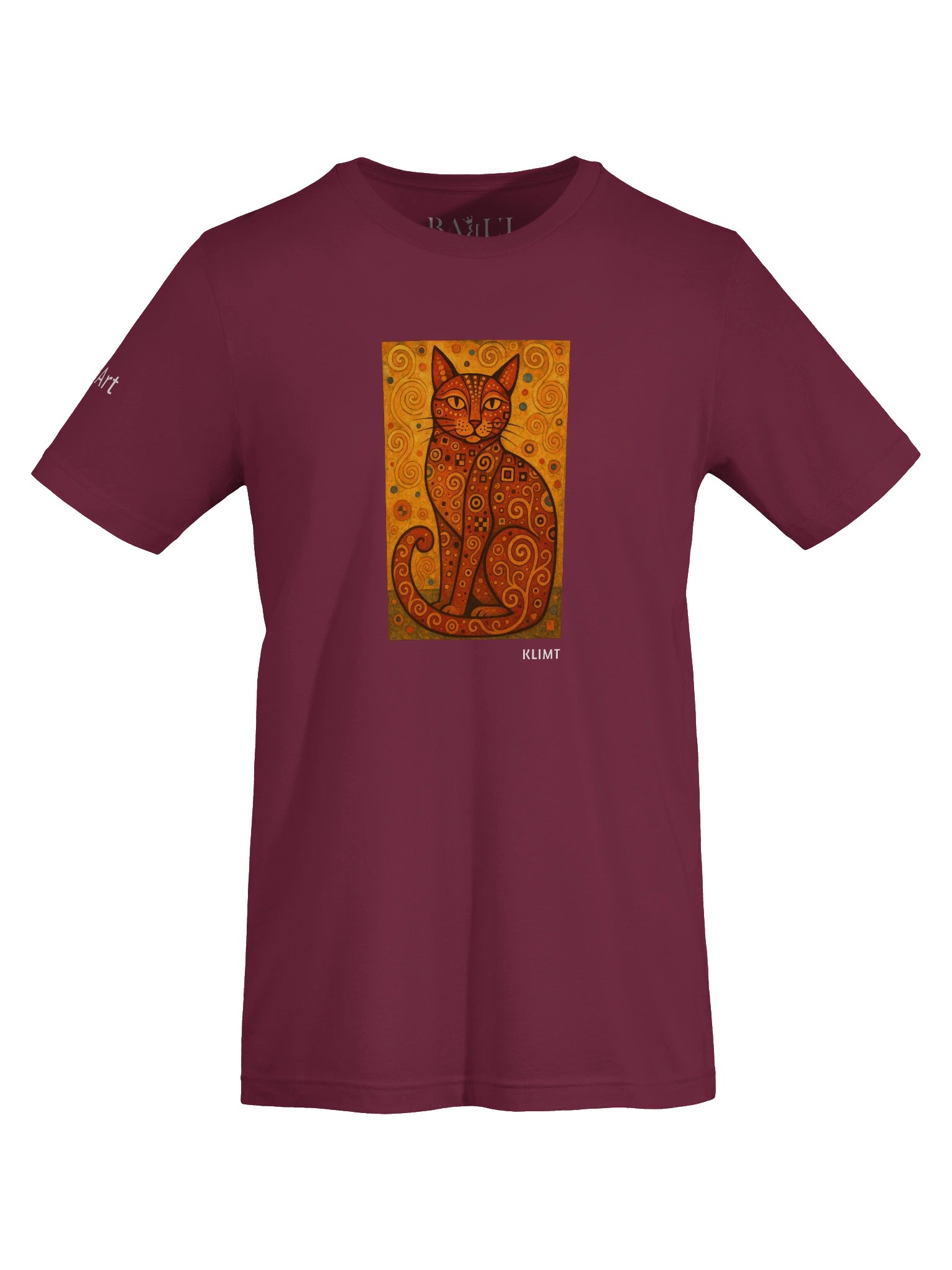 CATART Unisex Jersey Cat T-Shirt - KLIMT - Iconic Painting Reimagined with Cats product image (4)