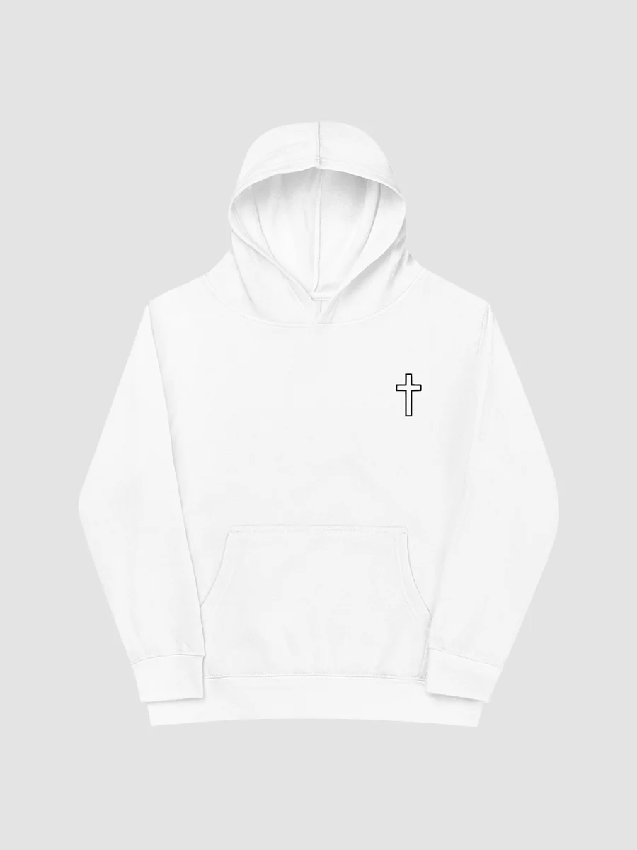 Youth White Cross Hoodie product image (1)