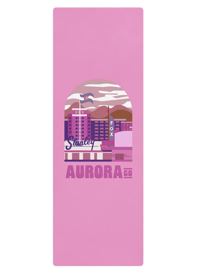 Aurora Cityscape Yoga Mat (Pink) product image (1)