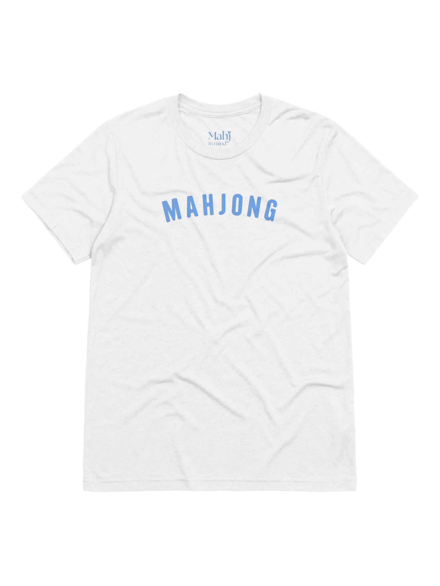 Mahjong Blue Wordmark Triblend Tee product image (1)