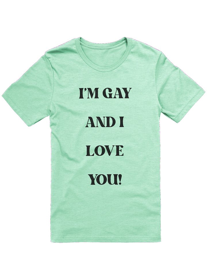 Gay and I Love You Black Font Retro Pride T-Shirt product image (1)