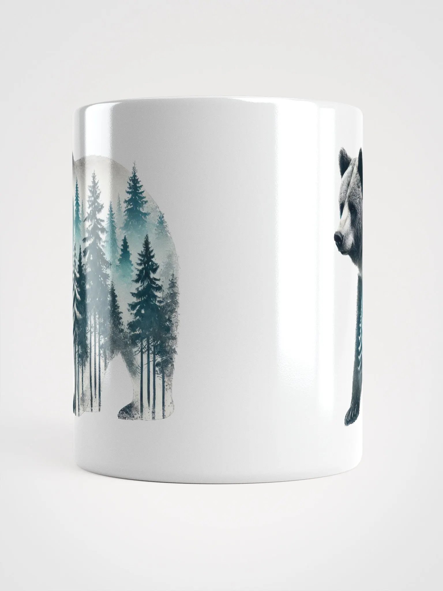 Forest Bear White Glossy Mug product image (5)