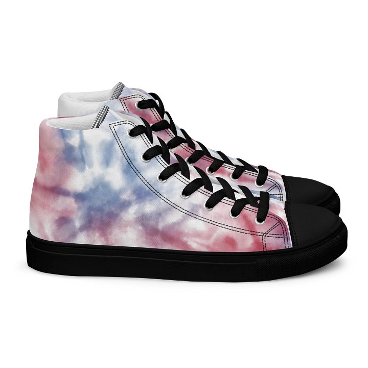 Marbled Dreams High Top Canvas Shoes product image (2)