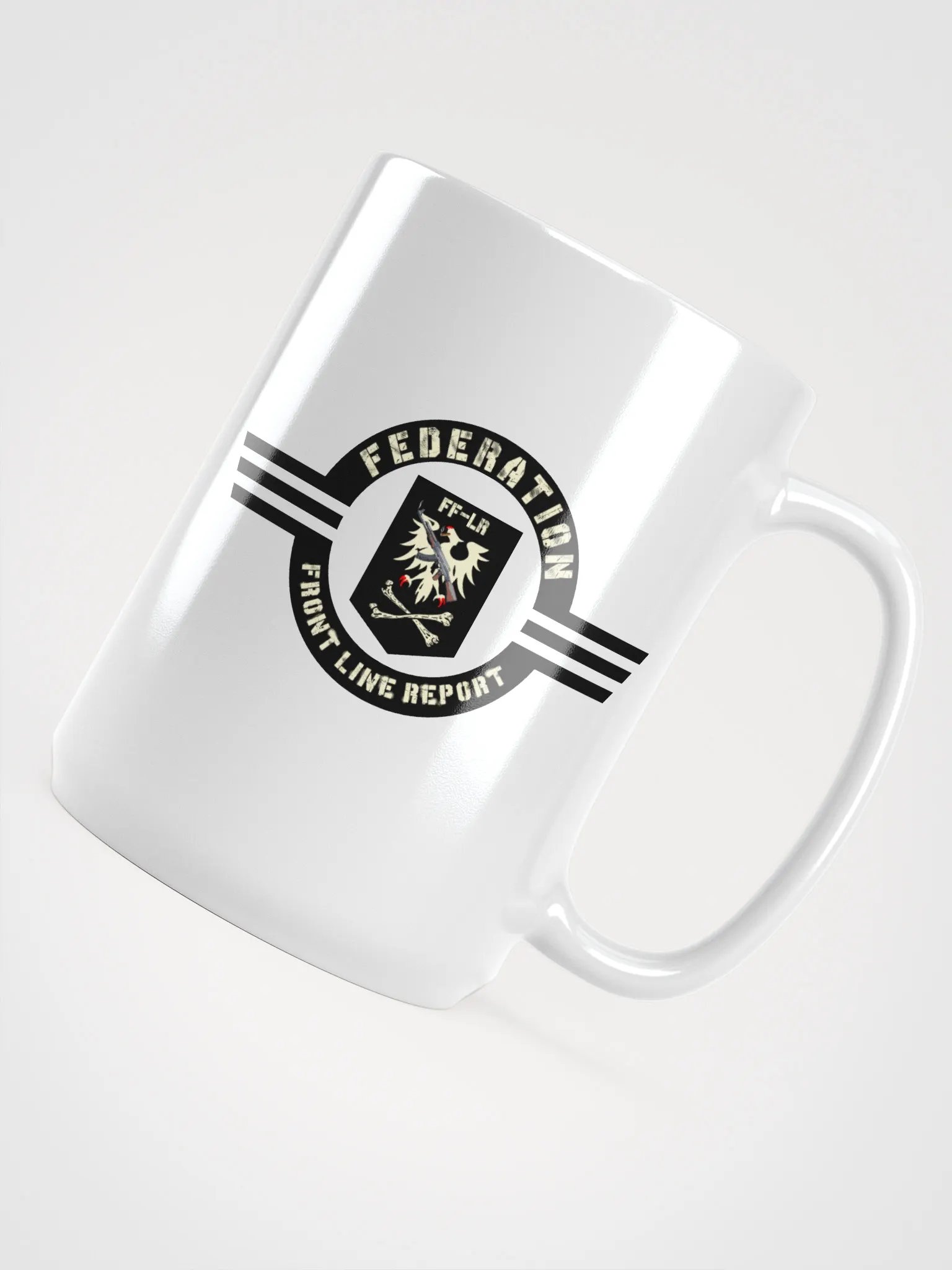 Federation Front Line Report White Glossy Mug product image (4)