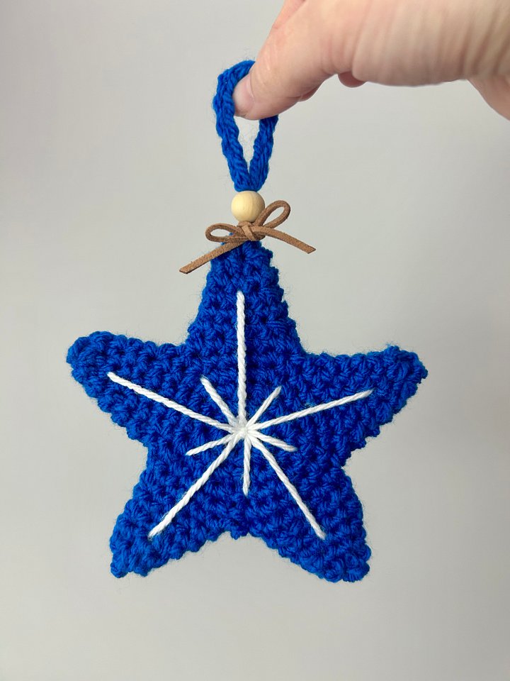 Christmas Crochet Star With Embroidery Pattern PDF product image (2)