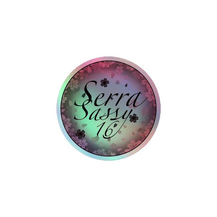 SerraSassy16 Logo Sticker Holographic product image (1)