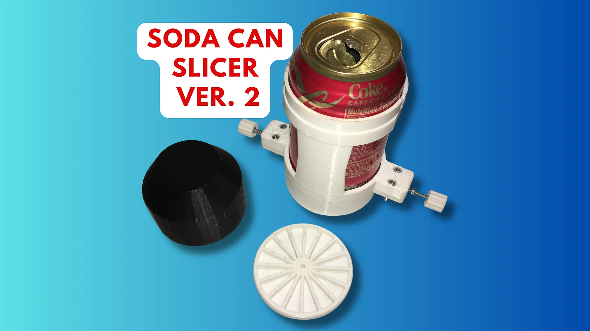 3D Printed Dual Bladed Soda Can Cutting Tool VERSION 2.0 - ASSEMBLED product image (1)