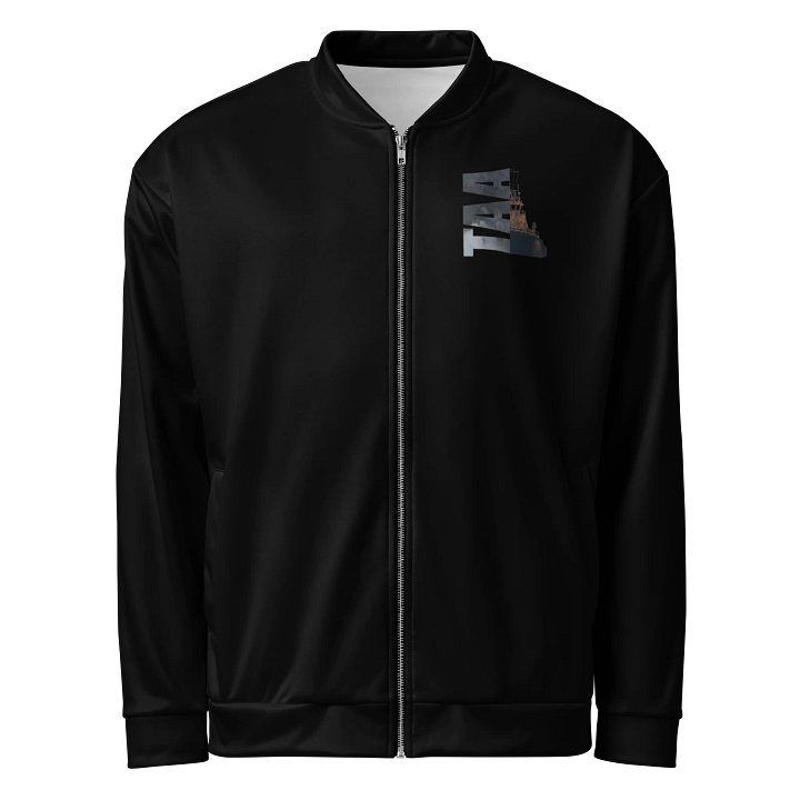 Mirrored Foss Tug & Barge Bridal Chain – Classic Marine Workwear | Twin Anchor Apparel - Bomber Jacket product image (2)