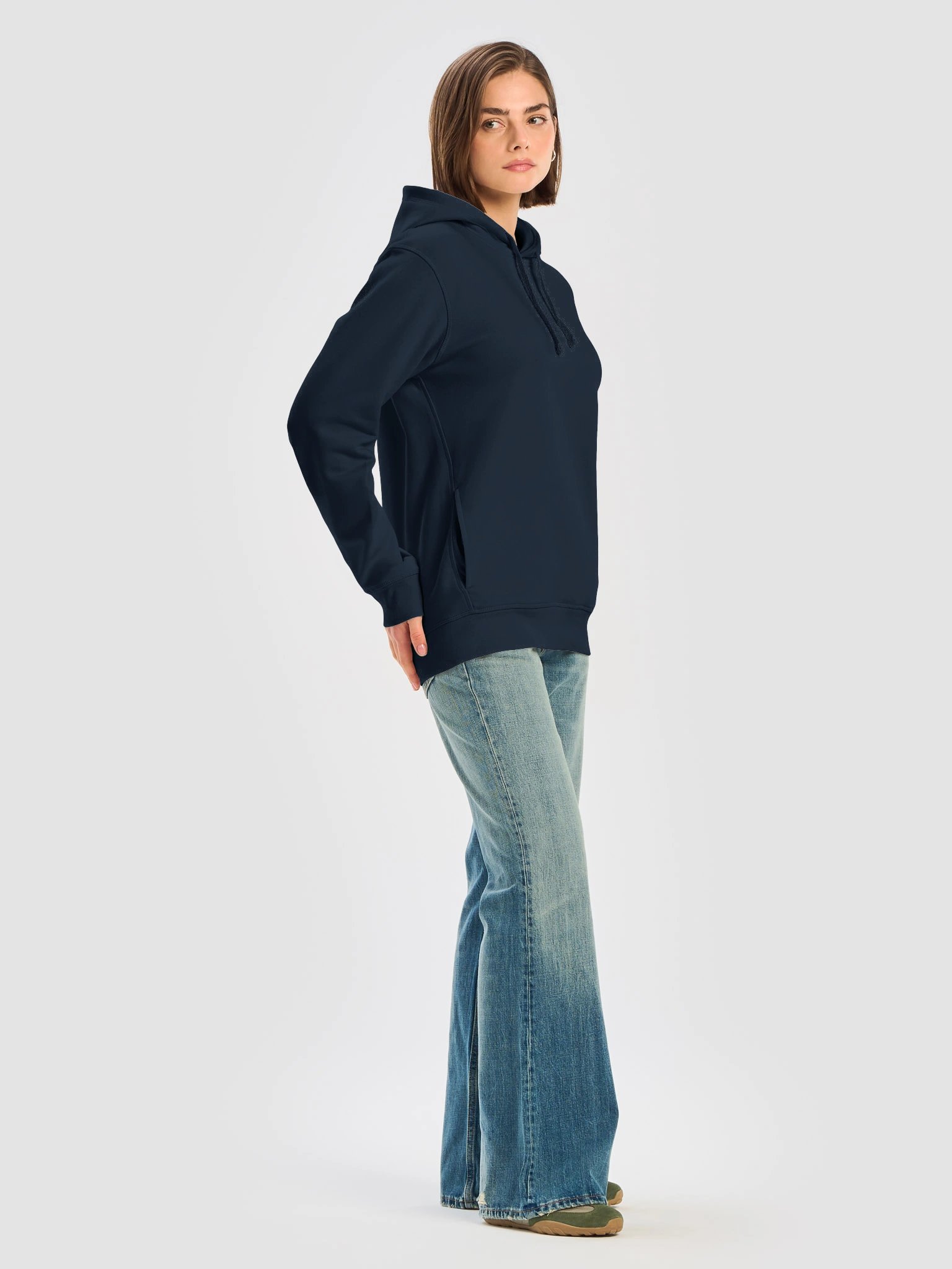 ECO-Friendly & Organic Premium Quality hoodie with Trailsapiens logo. Midweight fabric (8.3 oz) product image (15)