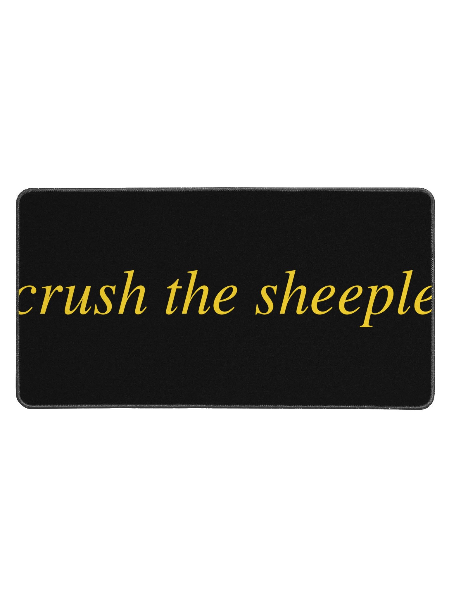No ShopCo Desk Mat - Yellow on Black product image (1)