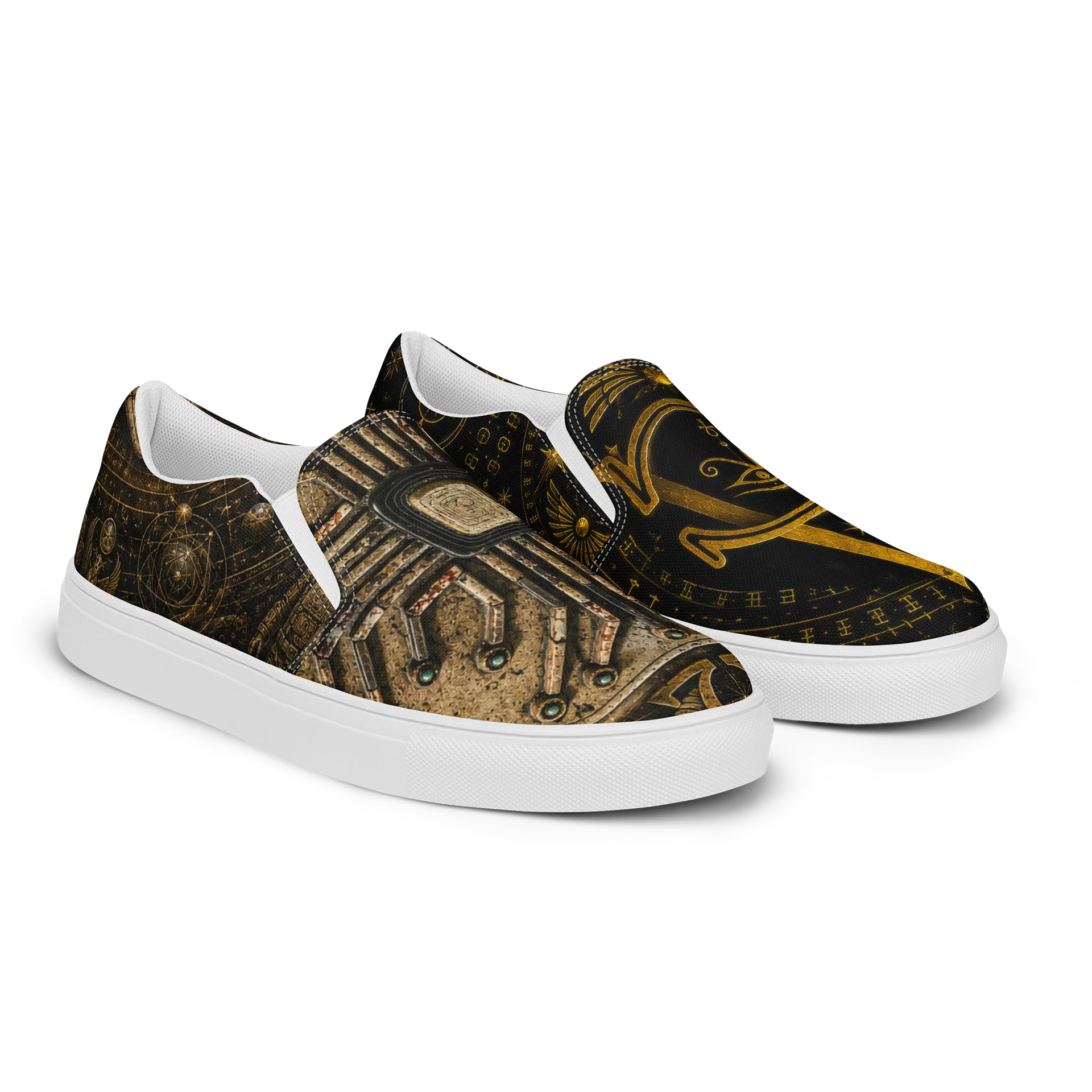 Womans Slip On Alpha and Omega Chiipped Shoe product image (2)