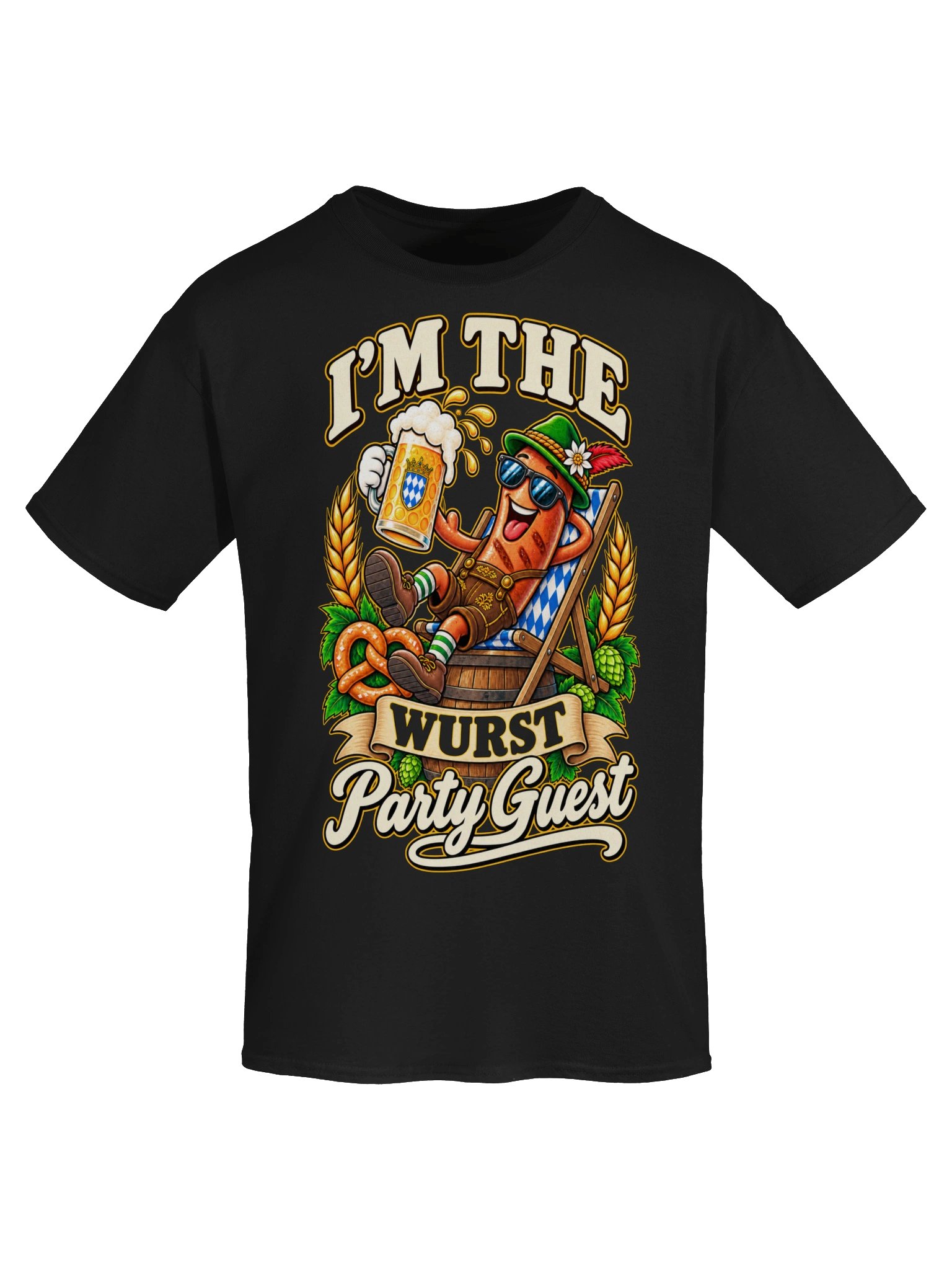 I’m the Wurst Party Guest Funny Oktoberfest Vintage Tee product image (54)