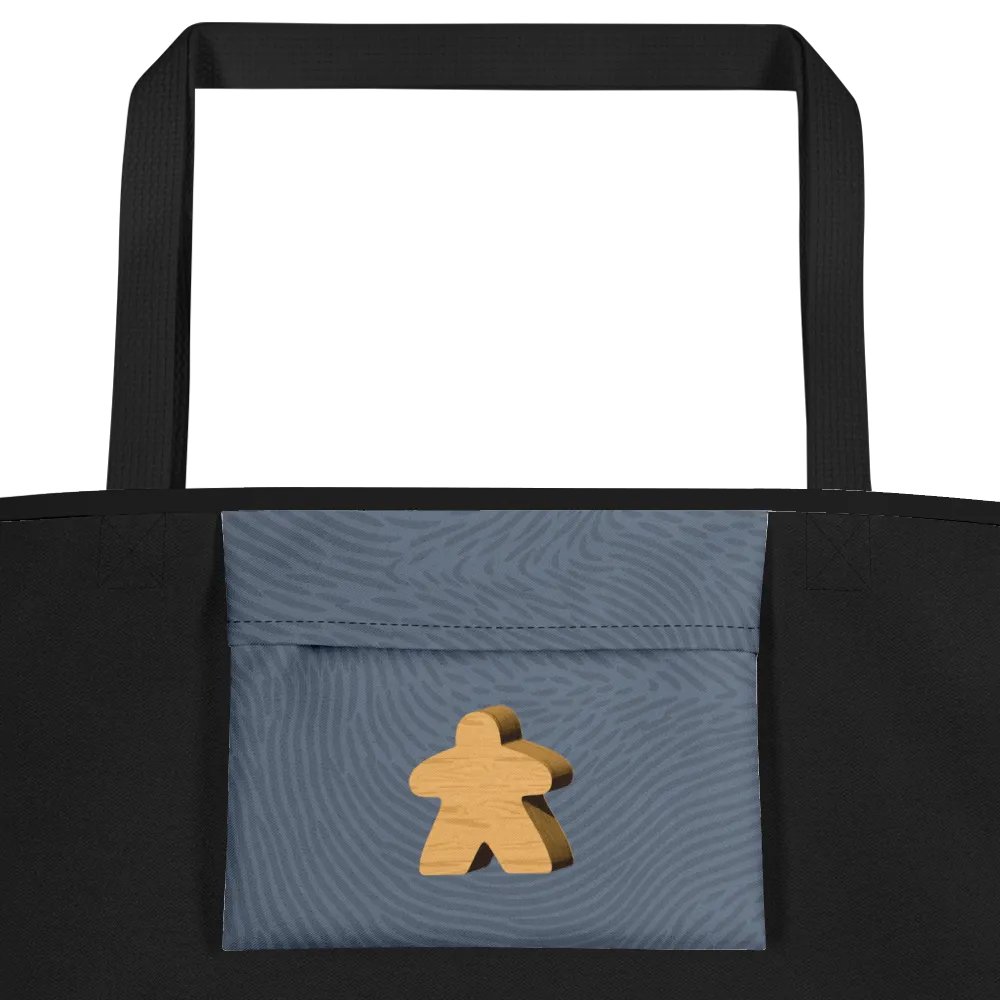 3D Peeking Meeple Shoulder Tote Bag for Board Gamers - Probably Full of Board Games product image (5)