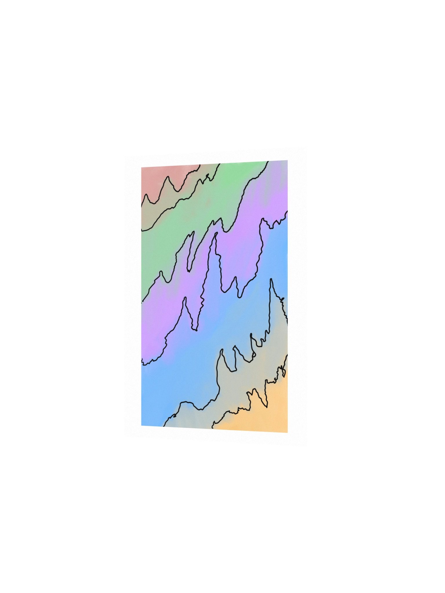 Noise, Abstract Wave Art Print (5x7) product image (2)