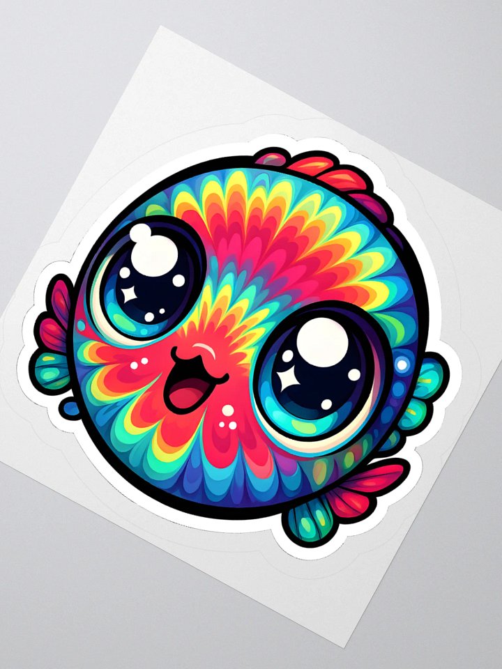Tie Dye Fishy #3 Kiss Cut Stickers product image (6)