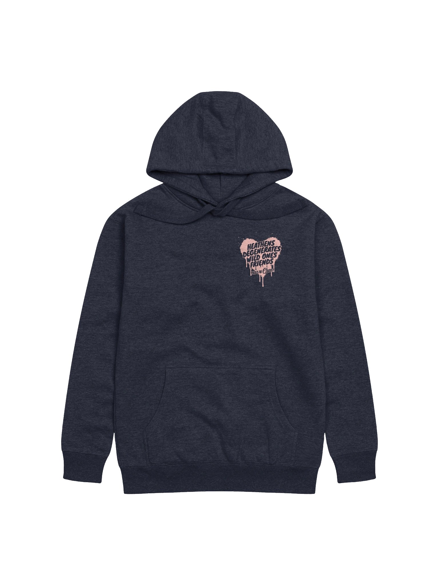 Heathens, Degenerates, Wild Ones, and Friends Hoodie - Pink product image (2)