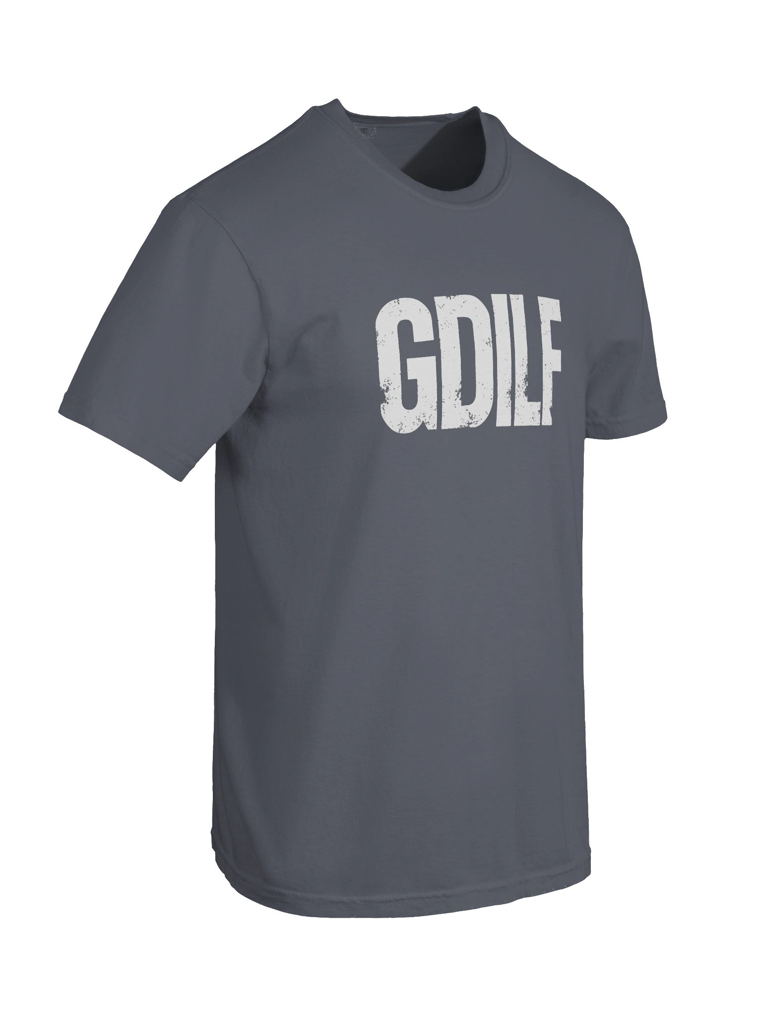 GDILF in White Grungy Letters T-Shirt product image (2)