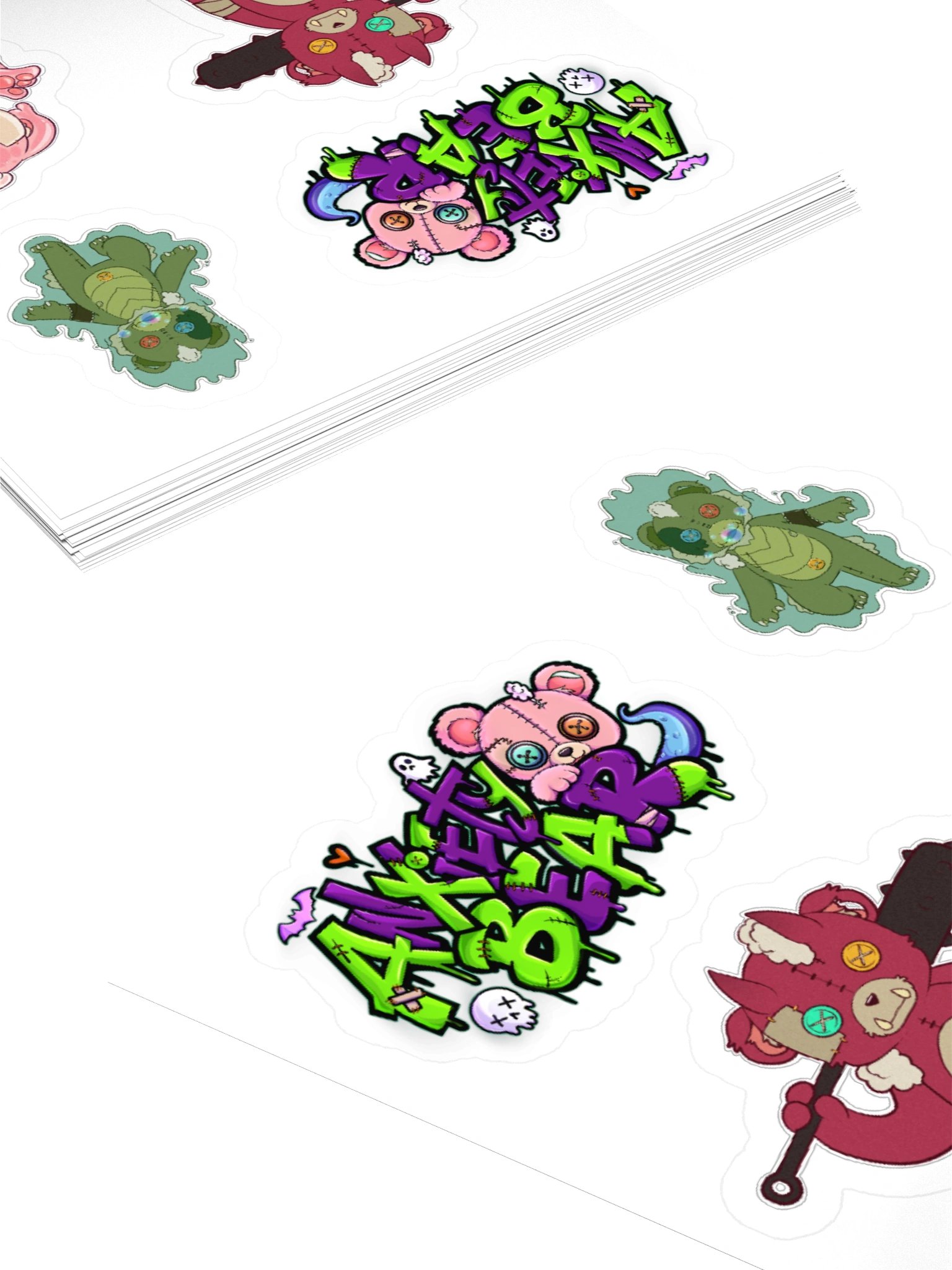 Anxiety Bear Spooky Stickers Halloween 2026 product image (10)
