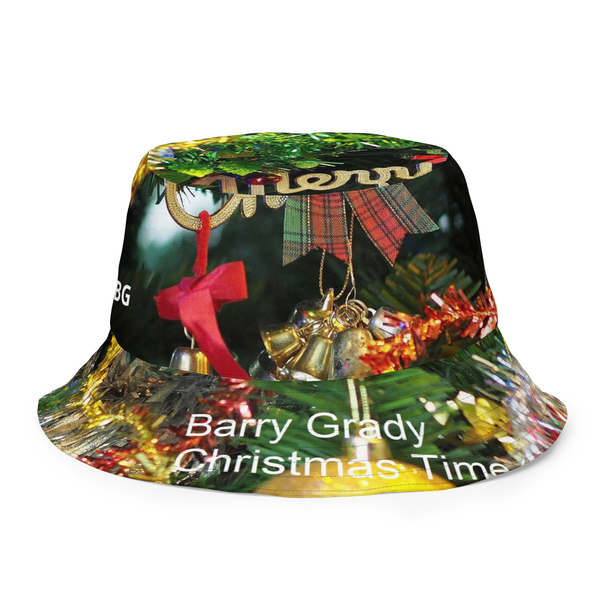 'Christmas Time (Far and Near)' Festive Reversible Bucket Hat product image (2)